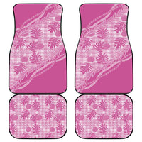 Hawaii Breadfruit Palaka Car Mats Omaomao Ulaula Maile Lei LT9 - Polynesian Pride