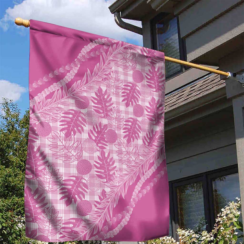 Hawaii Breadfruit Palaka Garden Flag Omaomao Ulaula Maile Lei LT9 - Polynesian Pride