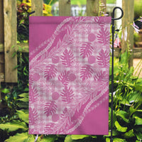 Hawaii Breadfruit Palaka Garden Flag Omaomao Ulaula Maile Lei LT9 Garden Flag Pink - Polynesian Pride
