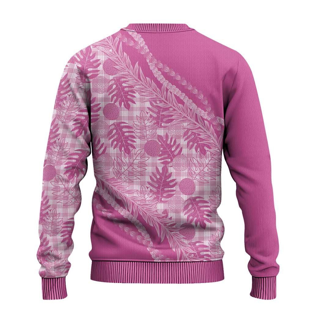 Hawaii Breadfruit Palaka Ugly Christmas Sweater Omaomao Ulaula Maile Lei LT9 - Polynesian Pride