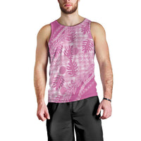 Hawaii Breadfruit Palaka Men Tank Top Omaomao Ulaula Maile Lei LT9 - Polynesian Pride