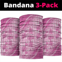 Hawaii Breadfruit Palaka Neck Gaiter Omaomao Ulaula Maile Lei LT9 package One Size: 25*50cm Pink - Polynesian Pride
