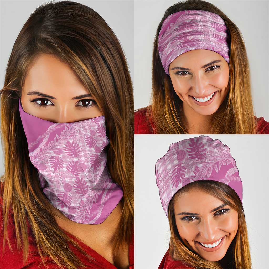 Hawaii Breadfruit Palaka Neck Gaiter Omaomao Ulaula Maile Lei LT9 - Polynesian Pride