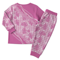 Hawaii Breadfruit Palaka Christmas Pajama Set Omaomao Ulaula Maile Lei LT9 - Polynesian Pride