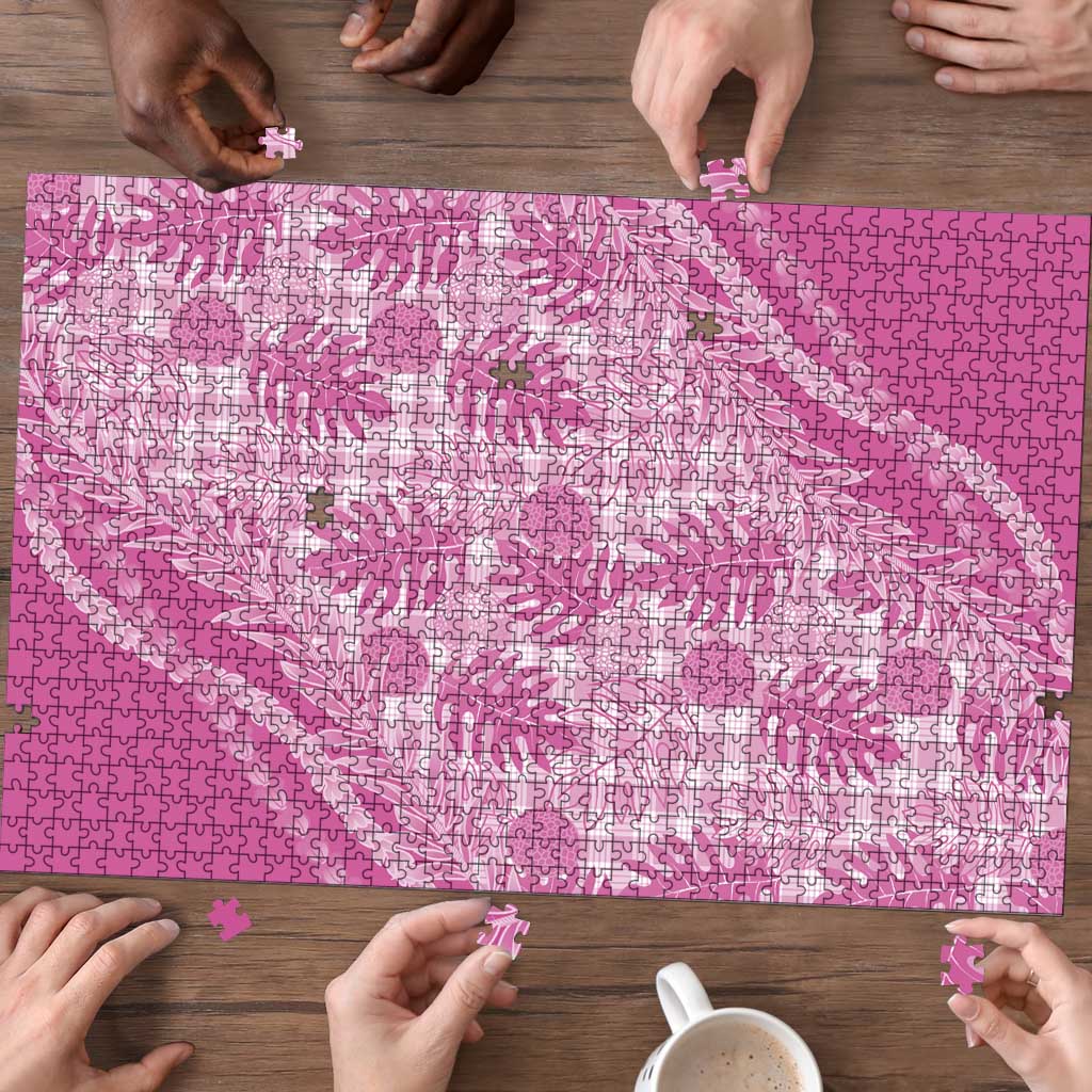 Hawaii Breadfruit Palaka Puzzle Omaomao Ulaula Maile Lei LT9 - Polynesian Pride