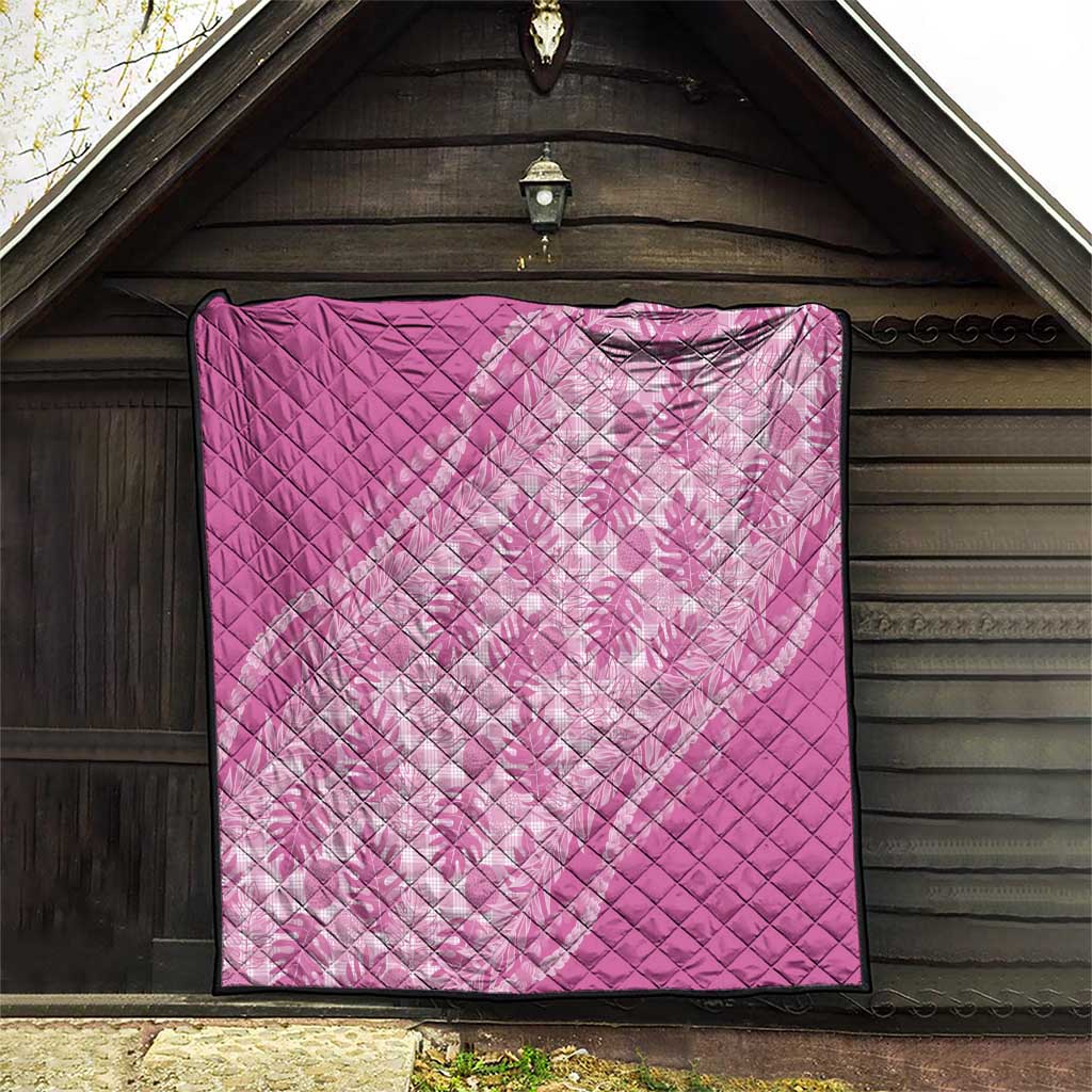 Hawaii Breadfruit Palaka Quilt Omaomao Ulaula Maile Lei LT9 - Polynesian Pride