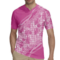 Hawaii Breadfruit Palaka Rugby Jersey Omaomao Ulaula Maile Lei LT9 - Polynesian Pride