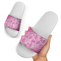 Hawaii Breadfruit Palaka Slide Sandals Omaomao Ulaula Maile Lei LT9 - Polynesian Pride