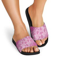 Hawaii Breadfruit Palaka Slide Sandals Omaomao Ulaula Maile Lei LT9 - Polynesian Pride