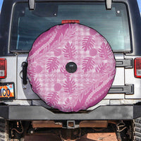 Hawaii Breadfruit Palaka Spare Tire Cover Omaomao Ulaula Maile Lei LT9 Pink - Polynesian Pride