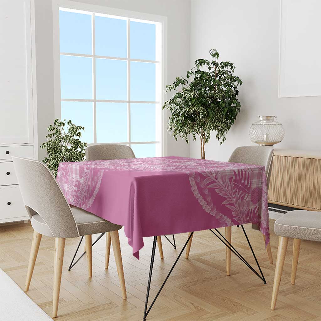 Hawaii Breadfruit Palaka Tablecloth Omaomao Ulaula Maile Lei LT9 - Polynesian Pride