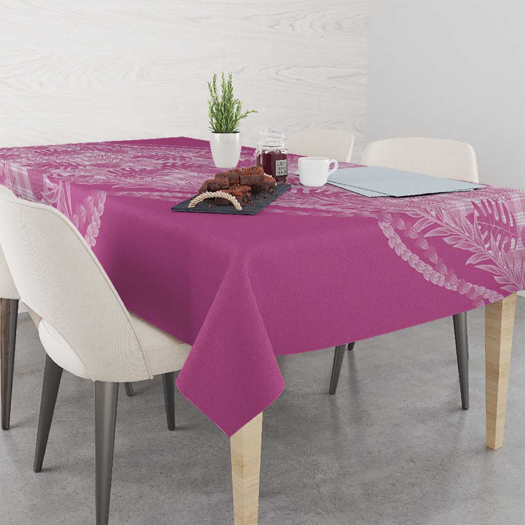 Hawaii Breadfruit Palaka Tablecloth Omaomao Ulaula Maile Lei LT9 - Polynesian Pride