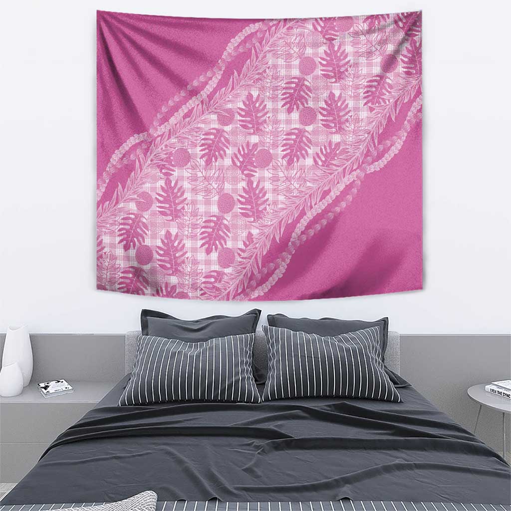 Hawaii Breadfruit Palaka Tapestry Omaomao Ulaula Maile Lei LT9 - Polynesian Pride