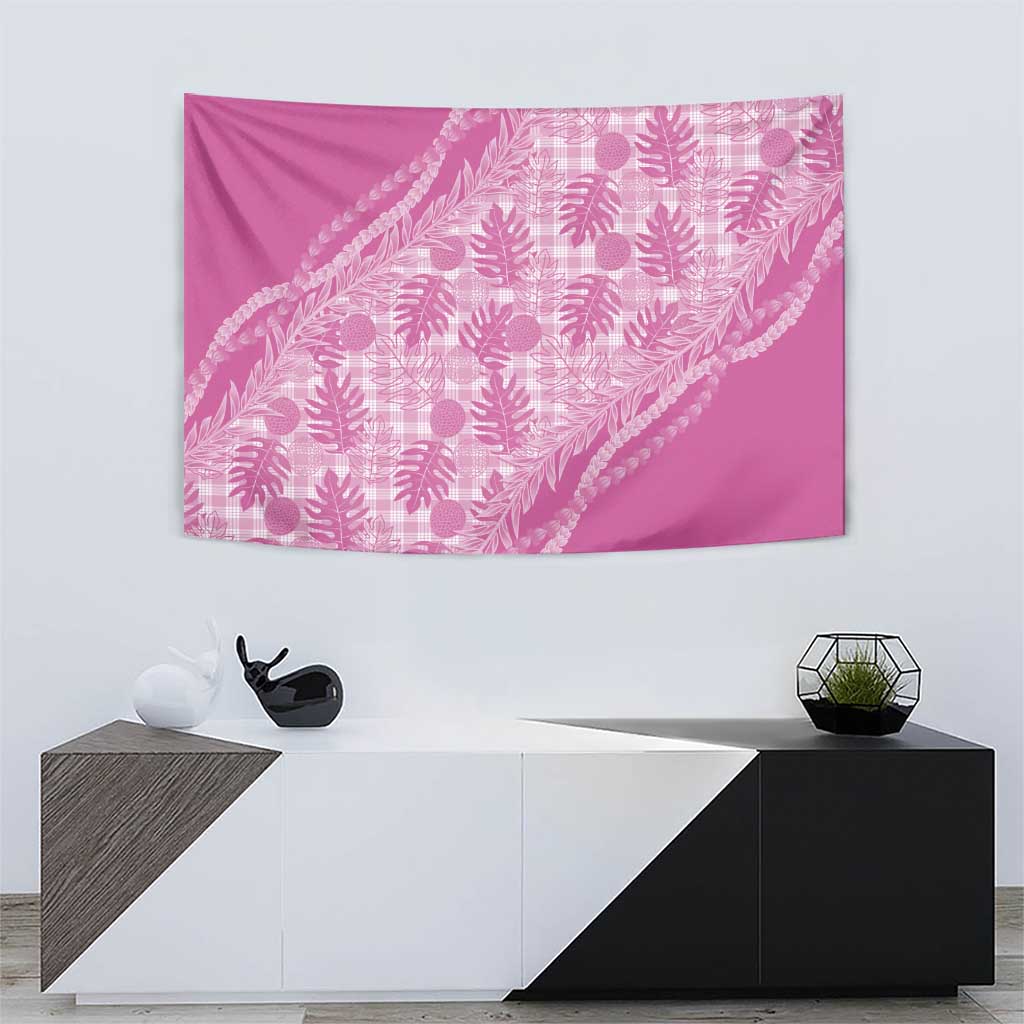Hawaii Breadfruit Palaka Tapestry Omaomao Ulaula Maile Lei LT9 - Polynesian Pride