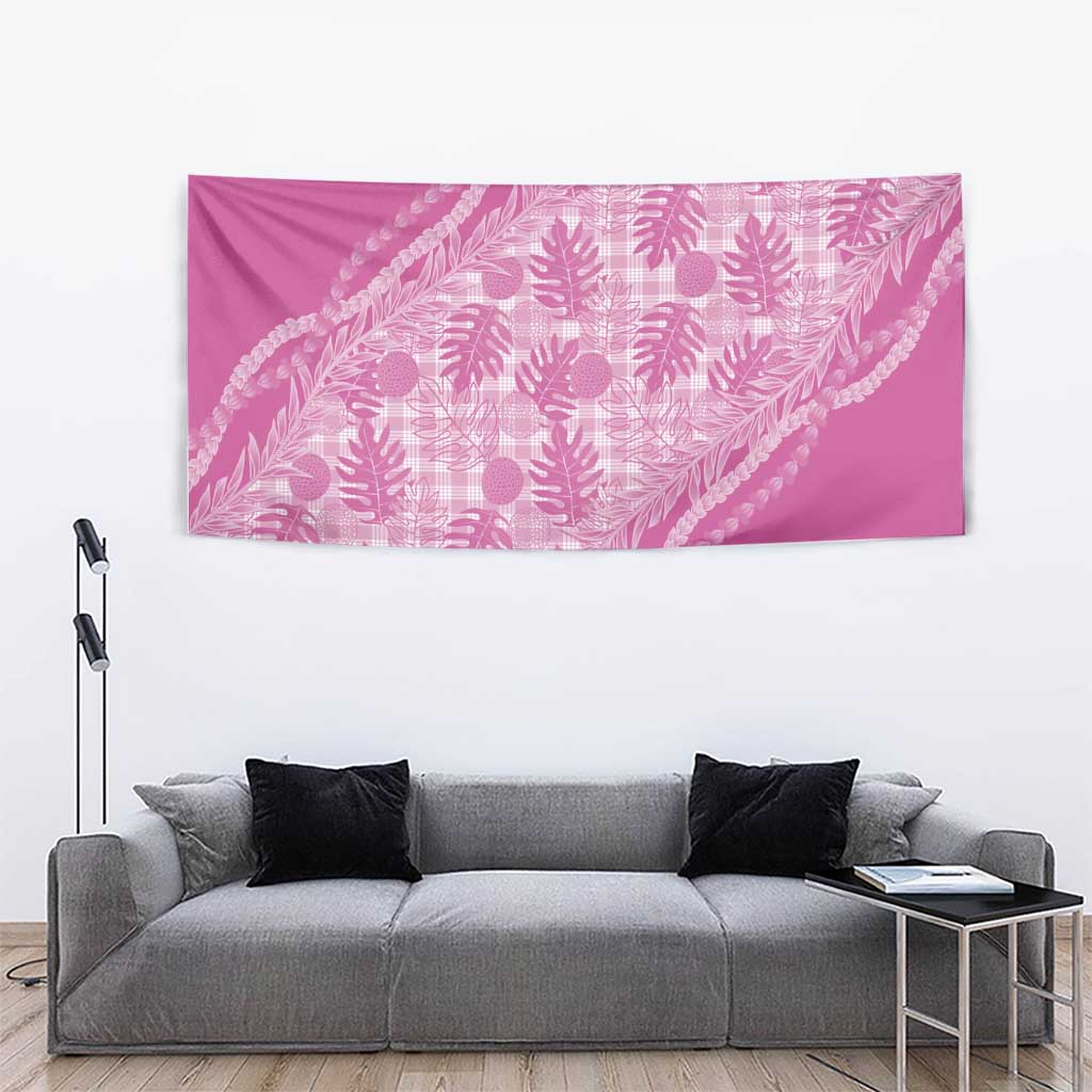 Hawaii Breadfruit Palaka Tapestry Omaomao Ulaula Maile Lei LT9 - Polynesian Pride