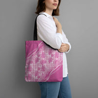 Hawaii Breadfruit Palaka Tote Bag Omaomao Ulaula Maile Lei LT9 - Polynesian Pride