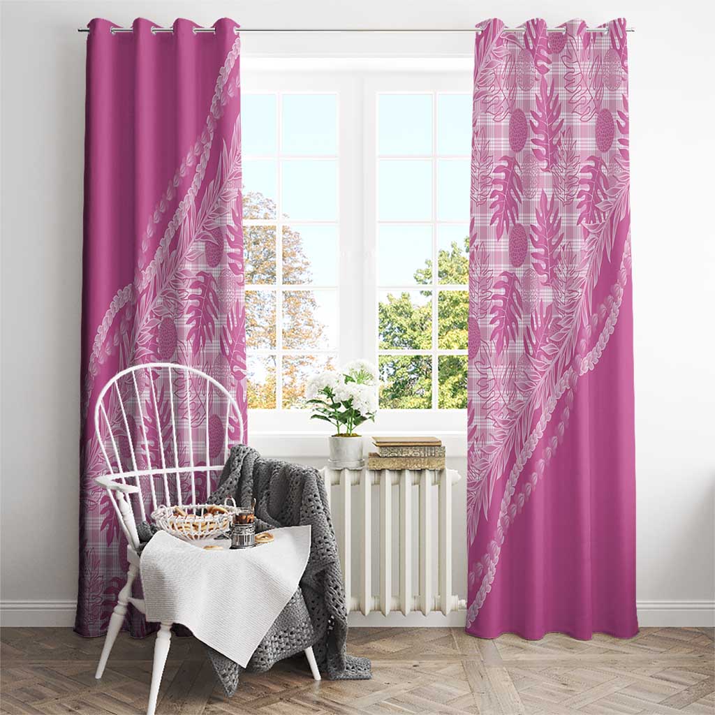Hawaii Breadfruit Palaka Window Curtain Omaomao Ulaula Maile Lei LT9 - Polynesian Pride