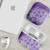 Hawaii Breadfruit Palaka AirPods Case Poni Maile Lei LT9 - Polynesian Pride