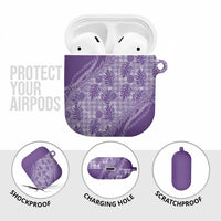 Hawaii Breadfruit Palaka AirPods Case Poni Maile Lei LT9 - Polynesian Pride