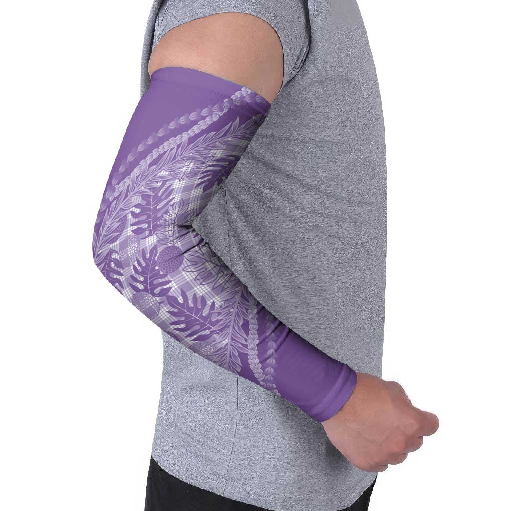 Hawaii Breadfruit Palaka Arm Sleeves Poni Maile Lei LT9 - Polynesian Pride