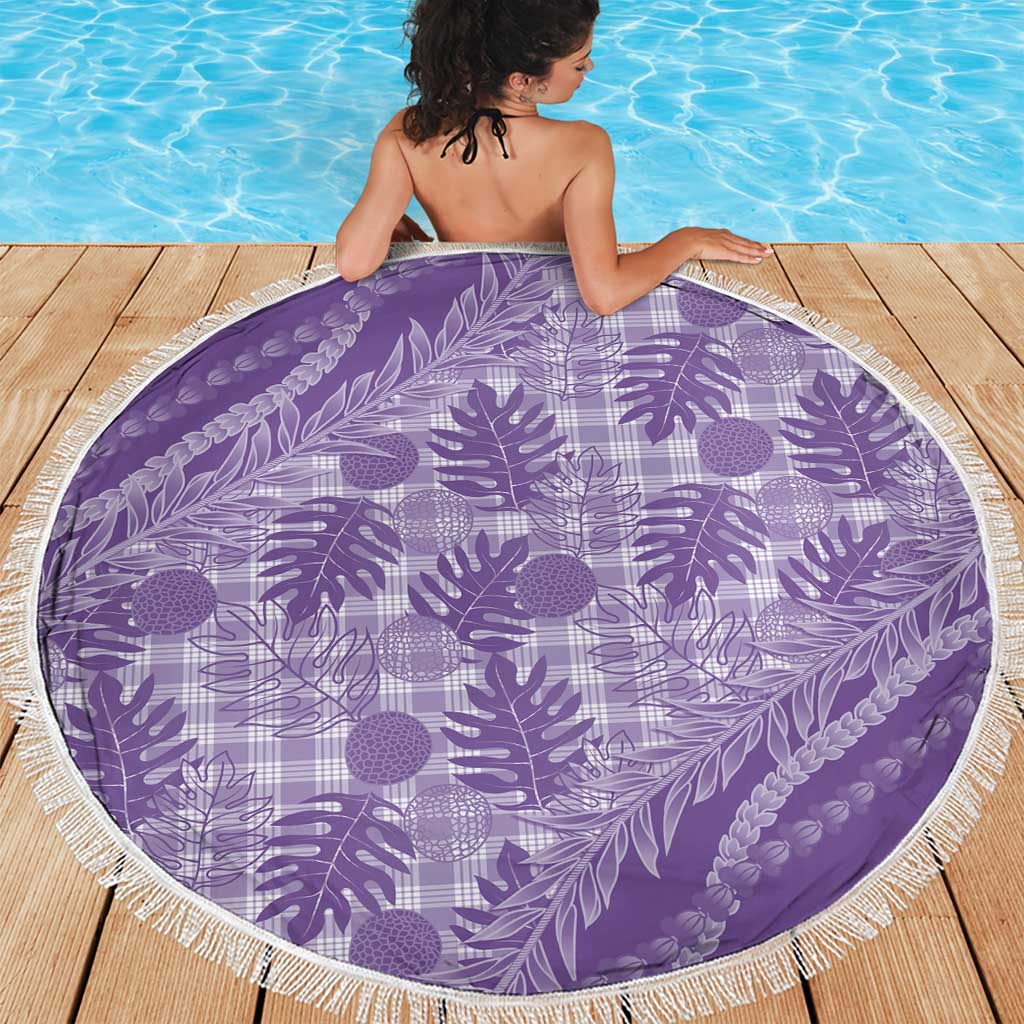 Hawaii Breadfruit Palaka Beach Blanket Poni Maile Lei LT9 - Polynesian Pride