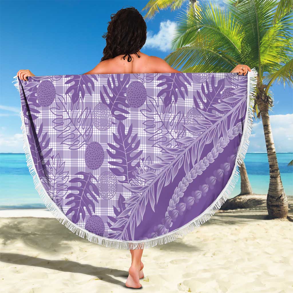 Hawaii Breadfruit Palaka Beach Blanket Poni Maile Lei LT9 - Polynesian Pride