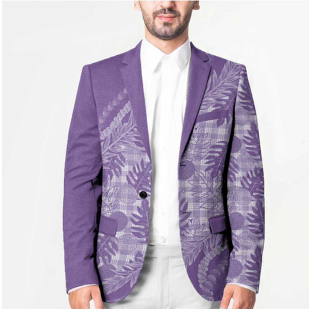 Hawaii Breadfruit Palaka Blazer Poni Maile Lei LT9 - Polynesian Pride