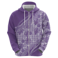 Hawaii Breadfruit Palaka Hoodie Poni Maile Lei LT9 - Polynesian Pride