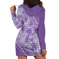 Hawaii Breadfruit Palaka Hoodie Dress Poni Maile Lei LT9 - Polynesian Pride