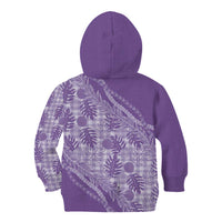 Hawaii Breadfruit Palaka Kid Hoodie Poni Maile Lei LT9 - Polynesian Pride