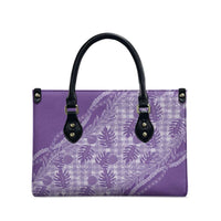Hawaii Breadfruit Palaka Leather Bag Poni Maile Lei LT9 - Polynesian Pride