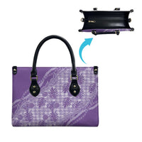 Hawaii Breadfruit Palaka Leather Bag Poni Maile Lei LT9 - Polynesian Pride