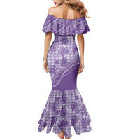 Hawaii Breadfruit Palaka Mermaid Dress Poni Maile Lei LT9 - Polynesian Pride