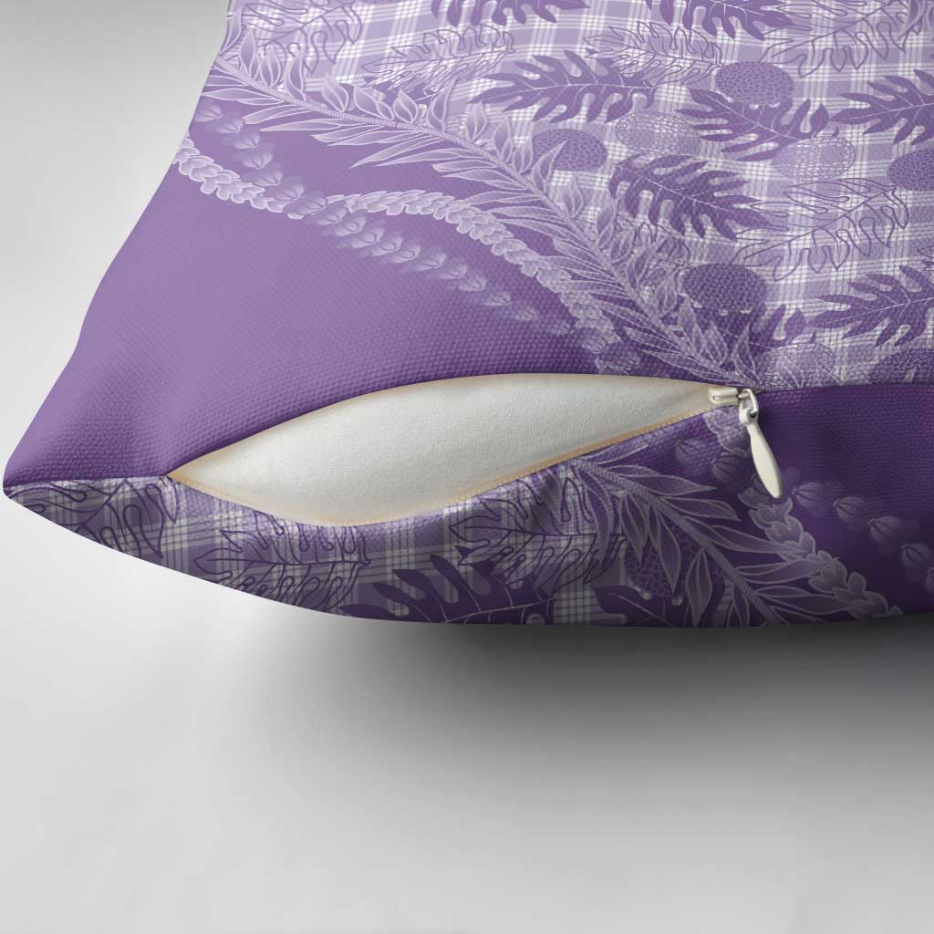 Hawaii Breadfruit Palaka Pillow Cover Poni Maile Lei LT9 - Polynesian Pride