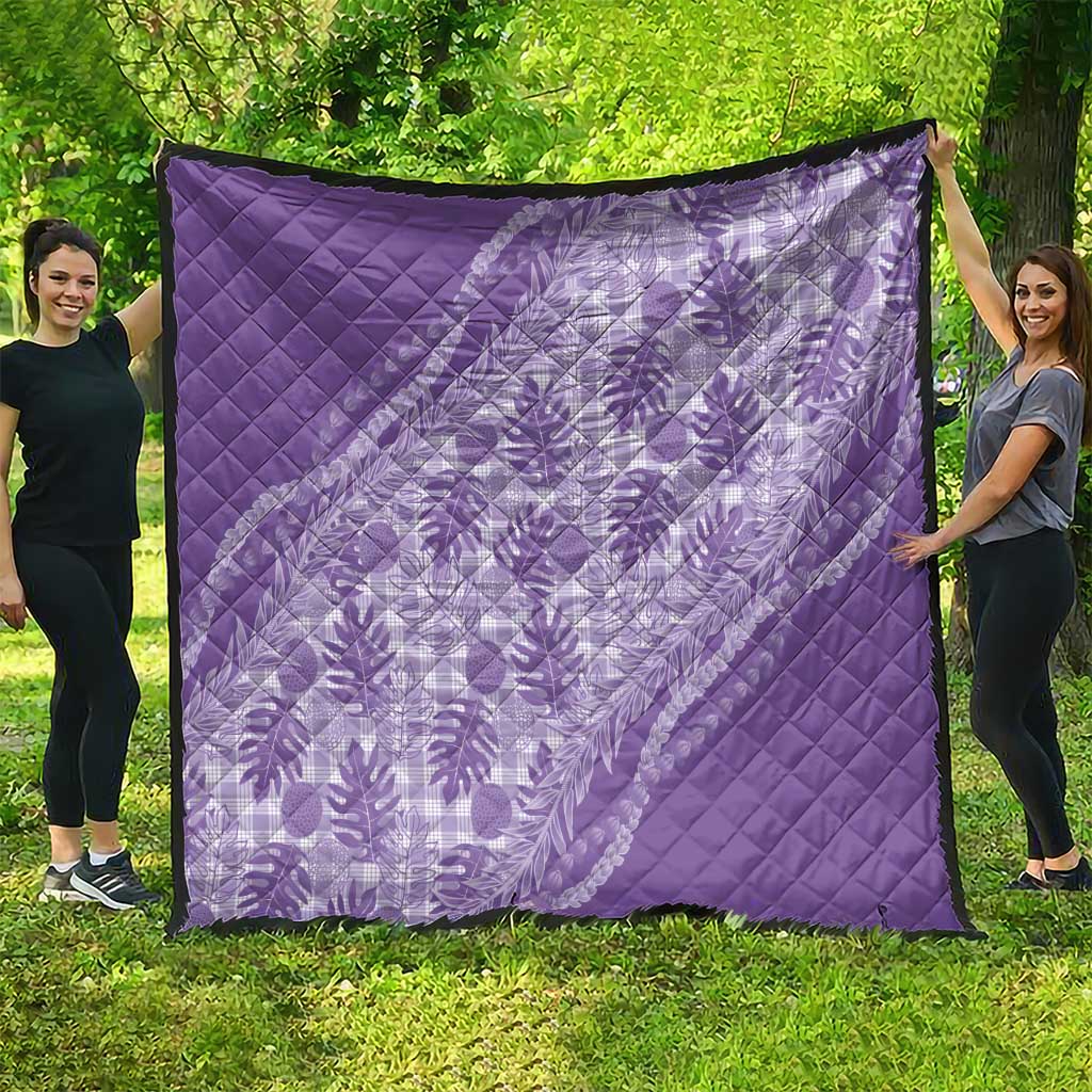 Hawaii Breadfruit Palaka Quilt Poni Maile Lei LT9 - Polynesian Pride
