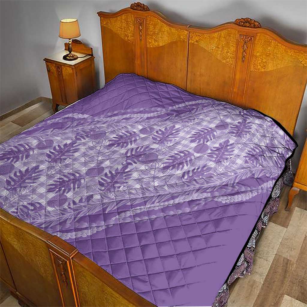 Hawaii Breadfruit Palaka Quilt Poni Maile Lei LT9 - Polynesian Pride