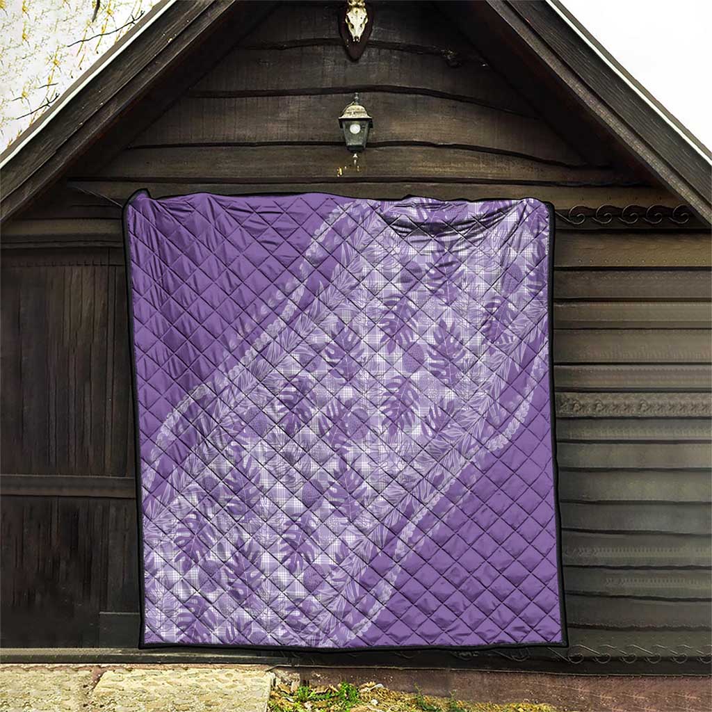 Hawaii Breadfruit Palaka Quilt Poni Maile Lei LT9 - Polynesian Pride