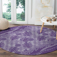 Hawaii Breadfruit Palaka Round Carpet Poni Maile Lei LT9 - Polynesian Pride