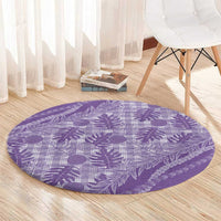 Hawaii Breadfruit Palaka Round Carpet Poni Maile Lei LT9 - Polynesian Pride