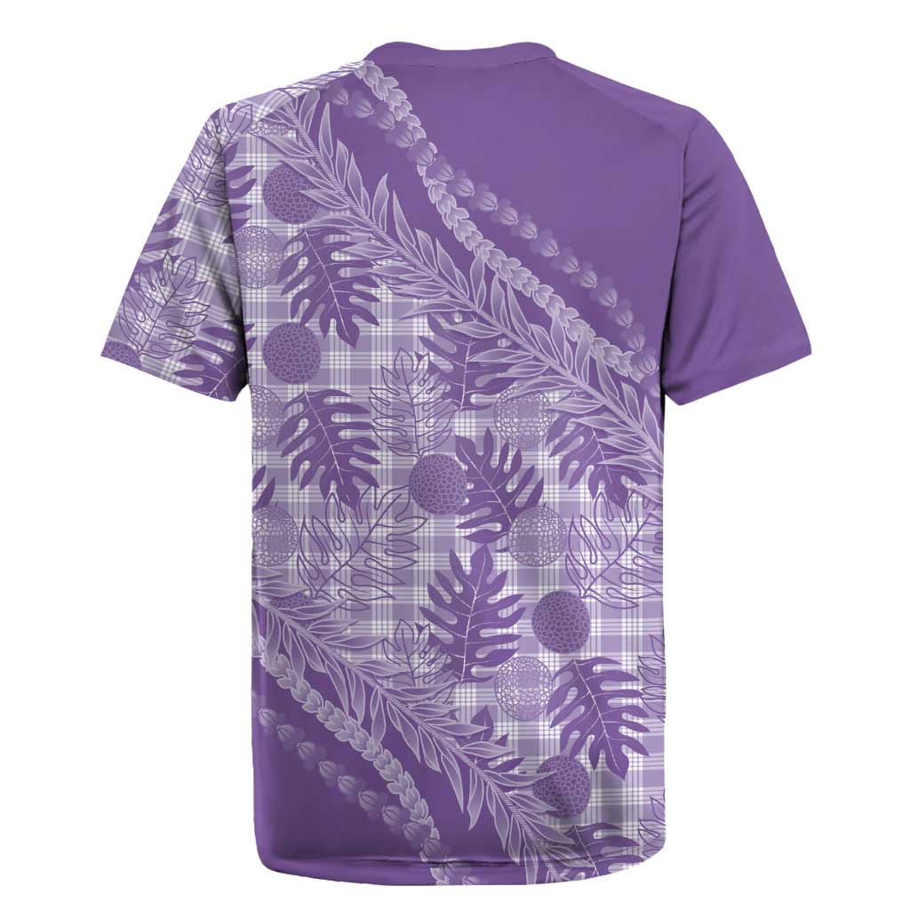 Hawaii Breadfruit Palaka Rugby Jersey Poni Maile Lei LT9 - Polynesian Pride