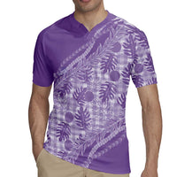 Hawaii Breadfruit Palaka Rugby Jersey Poni Maile Lei LT9 - Polynesian Pride
