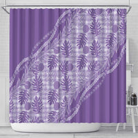 Hawaii Breadfruit Palaka Shower Curtain Poni Maile Lei LT9 - Polynesian Pride