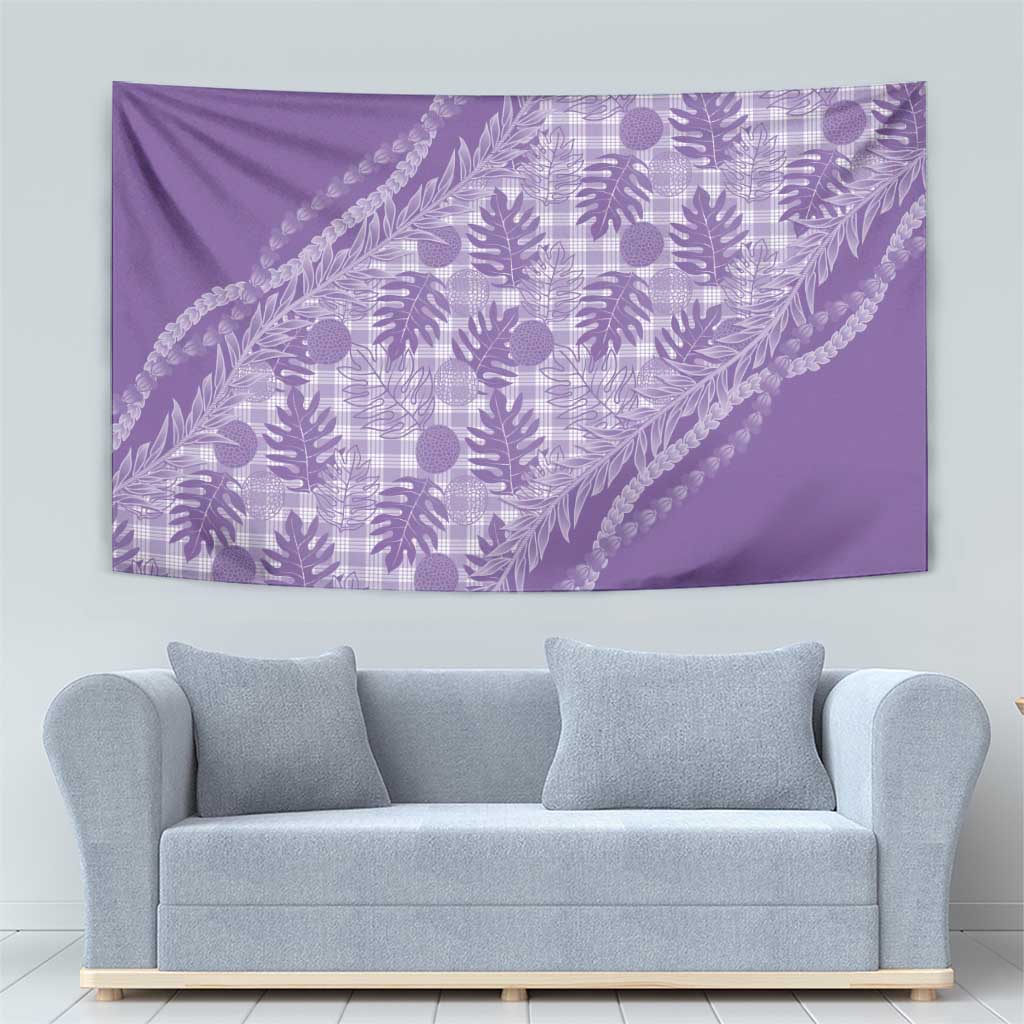 Hawaii Breadfruit Palaka Tapestry Poni Maile Lei LT9 - Polynesian Pride