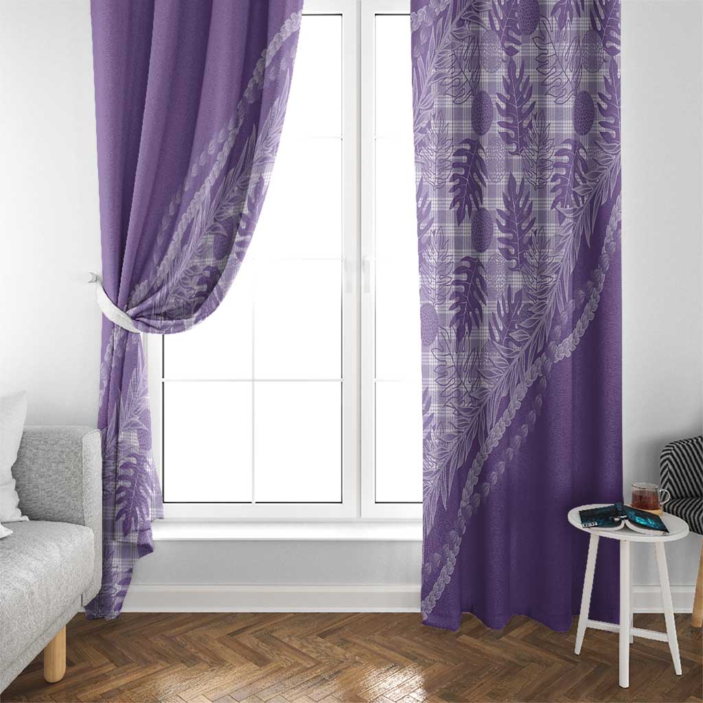 Hawaii Breadfruit Palaka Window Curtain Poni Maile Lei LT9 - Polynesian Pride
