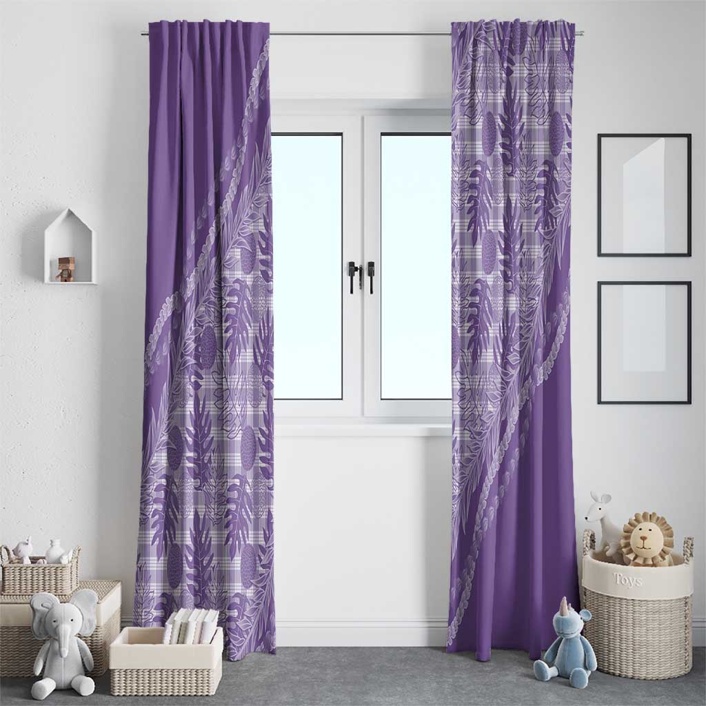 Hawaii Breadfruit Palaka Window Curtain Poni Maile Lei LT9 - Polynesian Pride