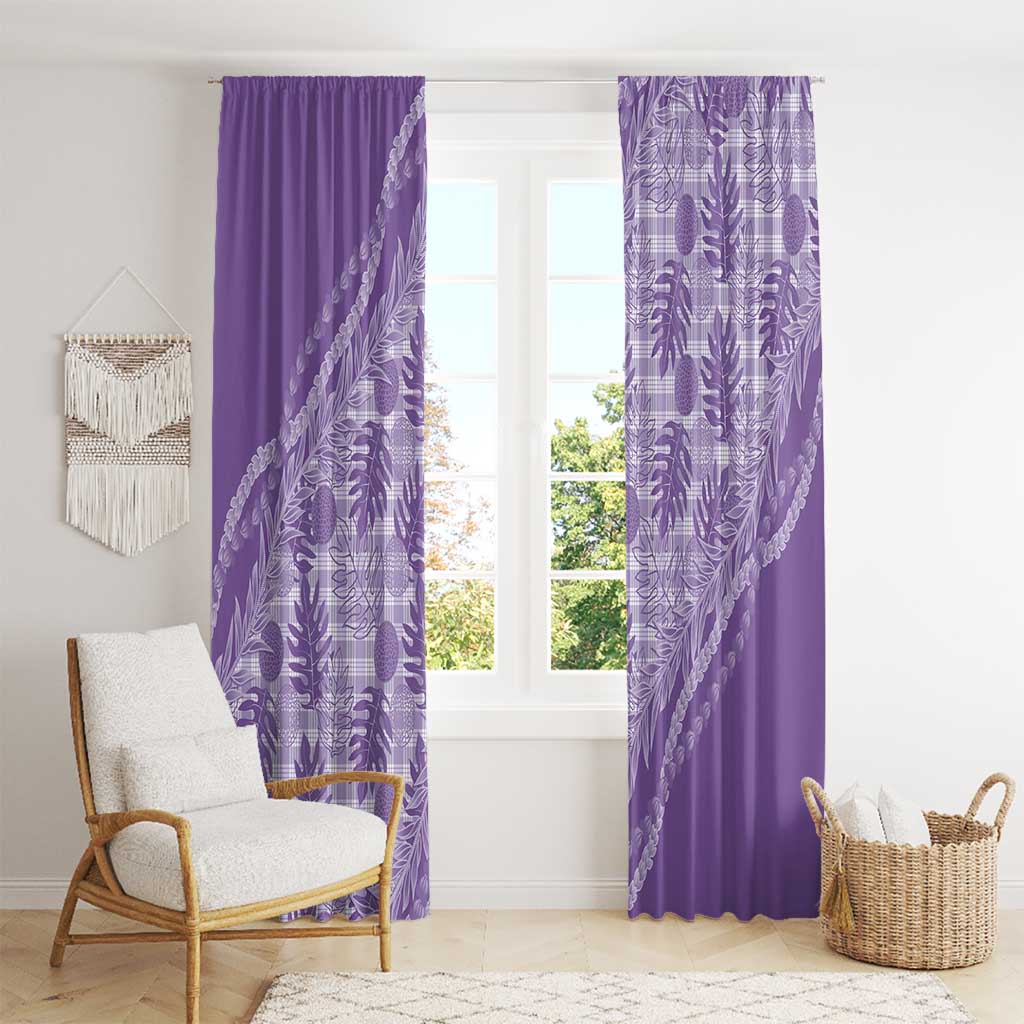 Hawaii Breadfruit Palaka Window Curtain Poni Maile Lei LT9 - Polynesian Pride