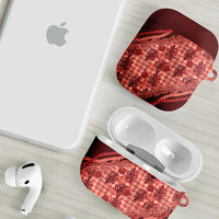 Hawaii Breadfruit Palaka AirPods Case Ulaula Maile Lei LT9 - Polynesian Pride