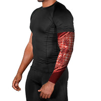 Hawaii Breadfruit Palaka Arm Sleeves Ulaula Maile Lei LT9 - Polynesian Pride