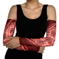 Hawaii Breadfruit Palaka Arm Sleeves Ulaula Maile Lei LT9 - Polynesian Pride
