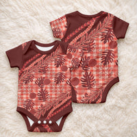 Hawaii Breadfruit Palaka Baby Onesie Ulaula Maile Lei LT9 - Polynesian Pride